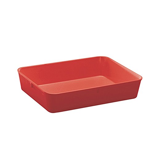 WACA 1426 Auslageschale Präsentationsschale 280 x 210 x 60 mm, Farbe:rot von WACA
