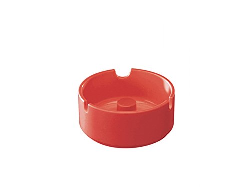 WACA 1804 Aschenbecher Kunststoffaschenbecher stapelbar und glutfest, Farbe:rot, Größe:Dm 100 mm / 43 mm h von WACA