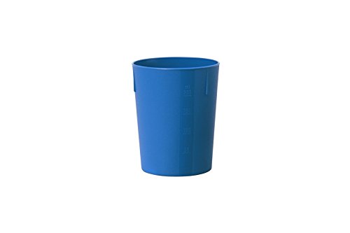 WACA 2537 Trinkbecher Kunststoffbecher 250 ml Dm 74 mm, Farbe:blau von WACA