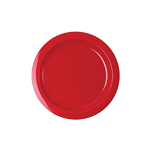 WACA 6066 Speisenteller Kunststoffteller Dm 215 mm, Farbe:rot von WACA