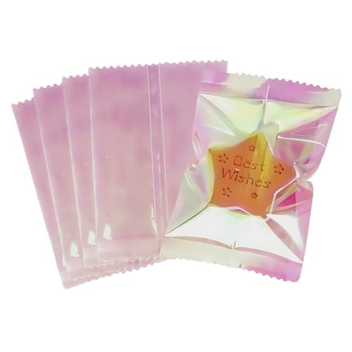 WACCOMT Pack Klare Kunststoff Hitzeversiegelbare Verpackentaschen Open Top Vakuumbeutel Kleine Transparente Beispieltaschen für Süßigkeiten Schmuck Lagerung (100, 6x9cm (2.36x3.54 inch)) von WACCOMT Pack