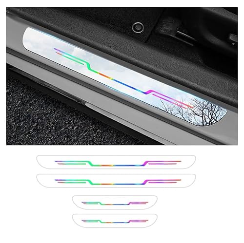 WACDXST 4 Stück Auto Einstiegsleisten Schutzfolie, für Audi TT Coupe 8J 2007-2024 Lackschutz Aufkleber Kantenschutz Styling Tuning Zubehör,B von WACDXST