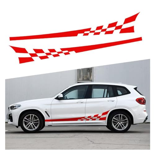 WACDXST Auto Seitenschweller Aufkleber,für Mitsubishi Space Star 2013-2023 2024 Selbstklebend Seitenaufkleber wasserdichte Autotür-Seitenstreifen Karosserie,C von WACDXST