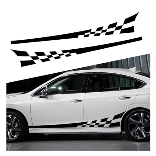 WACDXST Auto Seitenschweller Aufkleber,für VW Polo GTI 2012 2013 2014 2015 2016-2023 Selbstklebend Seitenaufkleber wasserdichte Autotür-Seitenstreifen Karosserie,A von WACDXST