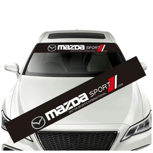 WACDXST Auto-Windschutzscheiben-Aufkleber, für Mazda MX-5 2020+ selbstklebend Auto-Emblem Frontscheibedekorative Aufkleber Dekorationsleiste von WACDXST