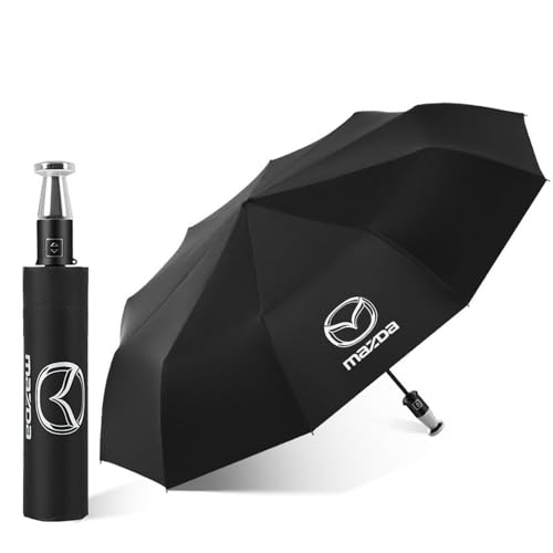 WACDXST Vollautomatischer Auto Regenschirm, für Mazda MX-5 2020+ Faltbar Öffnen und Schließen per Knopfdruck winddichter Regenschirm von WACDXST