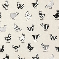 Jacquard Beschichtete Baumwolle Textile Tischdecke Rego 05 Hühner Eckig Rund Oval von WACHSTUCH24