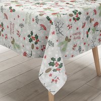 Wachstuch Tischdecke Weihnachten P1034-2 Größe Frei Wählbar in Eckig Rund Oval Wachstuch Tischdecke Weihnachten P1034-2 Größe Frei Wählbar in Eckig Rund Oval von WACHSTUCH24