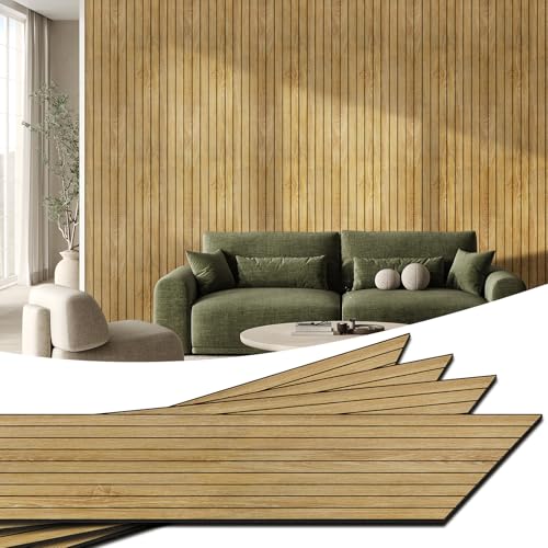 WADILE PVC-Holzmaserungsplatten für Wände, 40 cm x 2,6 m, Schaum Schalldichte Wandplatten für Wandverkleidungen, Wandpaneele Selbstklebend, 3D-Wandplatten für Innendekoration Abdeckung 1 m² Hell Eiche WADILE PVC-Holzmaserungsplatten für Wände, 40 cm x 2,6 m, Schaum Schalldichte Wandplatten für Wandverkleidungen, Wandpaneele Selbstklebend, 3D-Wandplatten für Innendekoration Abdeckung 1 m² Hell Eiche von WADILE