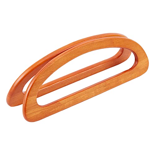 WADORN 2 Stück Taschengriffe aus Holz für die Taschenherstellung, Holz D-förmiger Handtaschengriff Ersatzholz Handtaschengriff DIY Handgemachter Taschengriff für Häkeltasche, 23.5 x 8.8 cm, Braun WADORN 2 Stück Taschengriffe aus Holz für die Taschenherstellung, Holz D-förmiger Handtaschengriff Ersatzholz Handtaschengriff DIY Handgemachter Taschengriff für Häkeltasche, 23.5 x 8.8 cm, Braun von WADORN