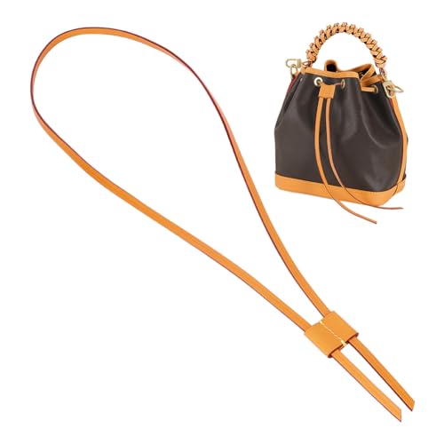 WADORN PU-Leder-Kordelzug Für Noe-Beuteltasche, 92 cm Abnehmbarer Geldbörsen-Zugschnurriemen, Ersatz-DIY-Häkeltaschenbündel Für Noe BB NM GM Bucket Bag, Kamel von WADORN
