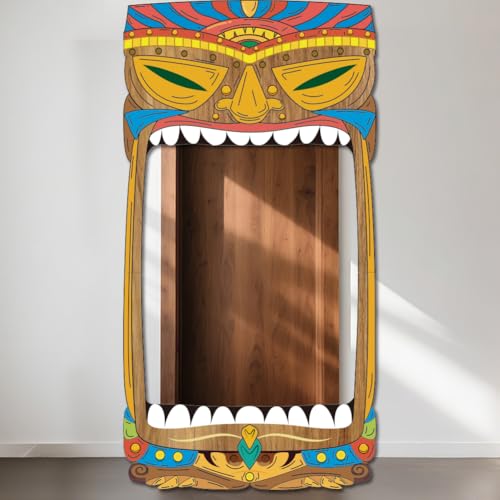 WADORN Tiki Totem Themenparty Dekorationshintergrund, 270x140cm Hawaii Luau Tropical Türbanner Hintergründe Sommerlicher Hawaiianischer Fotografie Hintergrund Für Geburtstags Fotoautomaten Dekore WADORN Tiki Totem Themenparty Dekorationshintergrund, 270x140cm Hawaii Luau Tropical Türbanner Hintergründe Sommerlicher Hawaiianischer Fotografie Hintergrund Für Geburtstags Fotoautomaten Dekore von WADORN