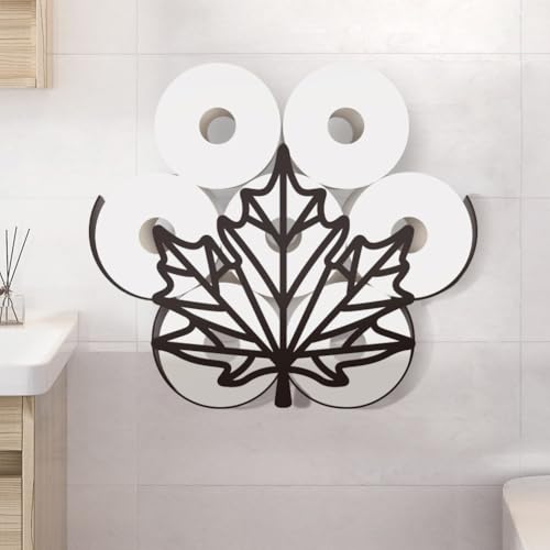WADORN Toilettenpapierhalter Aus Metall Mit Ahornblatt Motiv Dekorative Toilettenpapier Aufbewahrung Mit Blättern Zusätzlich 8 Rolle Metallpflanzen Freistehender Toilettenpapier Organizer Ständer WADORN Toilettenpapierhalter Aus Metall Mit Ahornblatt Motiv Dekorative Toilettenpapier Aufbewahrung Mit Blättern Zusätzlich 8 Rolle Metallpflanzen Freistehender Toilettenpapier Organizer Ständer von WADORN