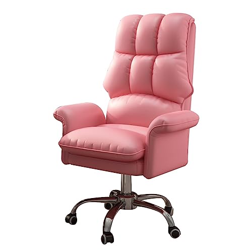 Gaming-Stuhl, Stühle mit hoher Rückenlehne, Akzentstühle für Wohnzimmer, ergonomischer Bürostuhl, Computerstühle für Erwachsene, Studenten-Studienstuhl, Lift-Stühle, Sessel für Schlafzimmer/Pink To von WADRBSW