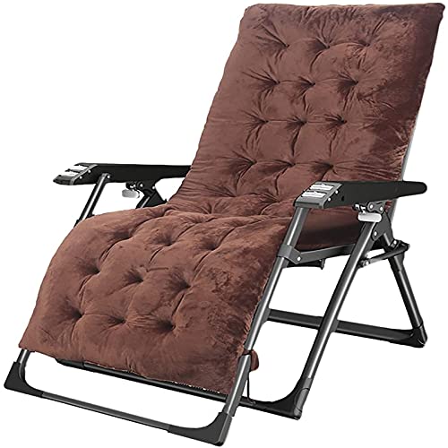 WADRBSW Lounge-Sessel, robuste Liegestuhl, Schwerelosigkeit, für drinnen und draußen, faltbar, mit dickem Kissen und Massagearmlehne (Farbe: A), um Glück zu verfolgen von WADRBSW