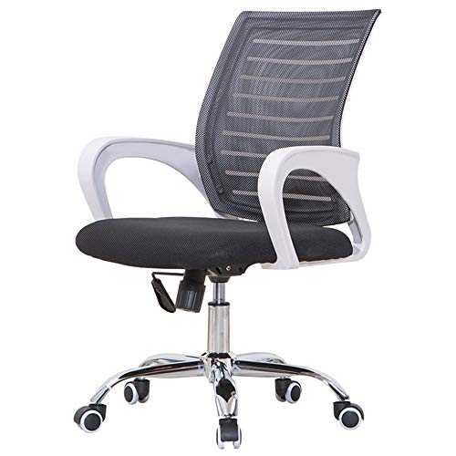 WADRBSW Sessel, ergonomischer Bürostuhl mit Torsionskontrolle, atmungsaktiver Netzrückseite, Drehstuhl, Computerstuhl (Farbe: schwarz), um Glück zu verfolgen von WADRBSW