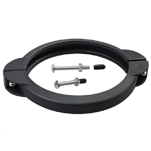 WADY Sandfilter-Ventilclip, PVC Poolfilter-Klemmring, Poolpumpe Sandfilter Filterspannring Mehrwegeventil Pool Spannring Sandfilteranlage Sandfilterpumpe Filterkessel, Mit Schrauben von WADY