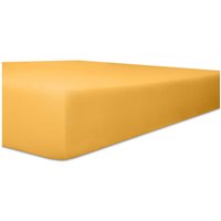 Kneer Vario-Stretch Spannbetttuch für Matratzen bis 30 cm Höhe Qualität 22 Farbe gelb 140-160x200-220 cm von WÄSCHEFABRIK KNEER E.K.