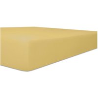 Kneer Exclusiv Stretch Spannbetttuch für hohe Matratzen & Wasserbetten Qualität 93 Farbe curry 180x200 bis 200x220 cm von WÄSCHEFABRIK KNEER E.K.