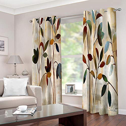 WAFJJ 2er-Set VorhangVintage & Blumen Blickdichte Gardinen -Lichtundurchlässige Vorhänge mit Ösen für Schlafzimmer Kinderzimmer Geräuschreduzierung Größe:2X B110 x H215cm WAFJJ 2er-Set VorhangVintage & Blumen Blickdichte Gardinen -Lichtundurchlässige Vorhänge mit Ösen für Schlafzimmer Kinderzimmer Geräuschreduzierung Größe:2X B110 x H215cm von WAFJJ