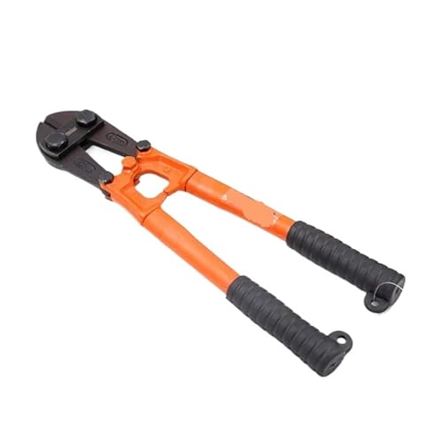 12"/14" Schwere CR-V Drahtschneidezange Orange Rot Flachkopf Bolzenschneider Multifunktions-Drahtschneider Handwerkzeuge Einfach Zu Bedienen(14 Inches) von WAFOHSR