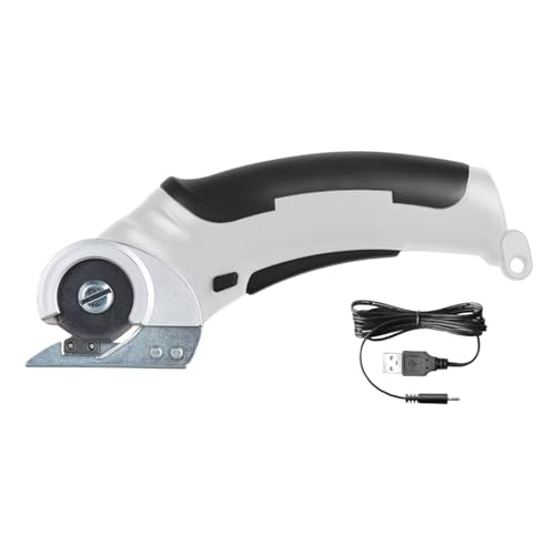 4,2 V Elektrischer Stoffschneider, Kupferspulenmotor, Tragbare Stoffschneidemaschine, Handgerät, Pappe, Schwamm, Leder, Teppiche Einfach Zu Bedienen(Gray) von WAFOHSR