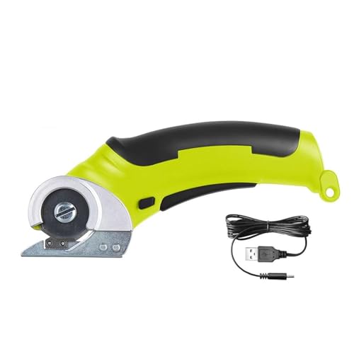 4,2 V Elektrischer Stoffschneider, Kupferspulenmotor, Tragbare Stoffschneidemaschine, Handgerät, Pappe, Schwamm, Leder, Teppiche Einfach Zu Bedienen(Green) von WAFOHSR