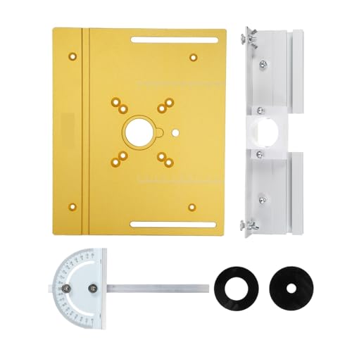 Aluminium-Frästisch-Einsatzplatte Mit Gehrungslehre, Holzfräser-Flip-Platte For Holzfräsen, Flip-Board, Holzfräser-Trimmer Breites Anwendungsspektrum von WAFOHSR