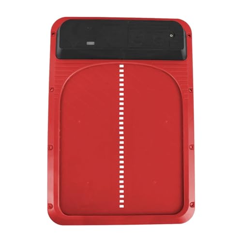 Automatische Hühnerstalltür Mit Lichtsensor, Robuster, Wasserdichter Automatischer Hühnertüröffner Aus ABS Einfach Zu Bedienen(Red) von WAFOHSR