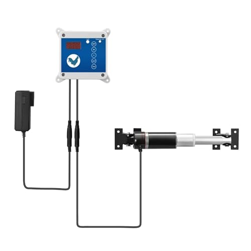 Automatischer Hühnerstall-Tür-Seitenöffner, Timer, Einstellbarer Lichtsensor, Regensicherer Solarpanel-Anschluss For Den Außenbereich, Infrarot-Sensor Einfach Zu Bedienen von WAFOHSR