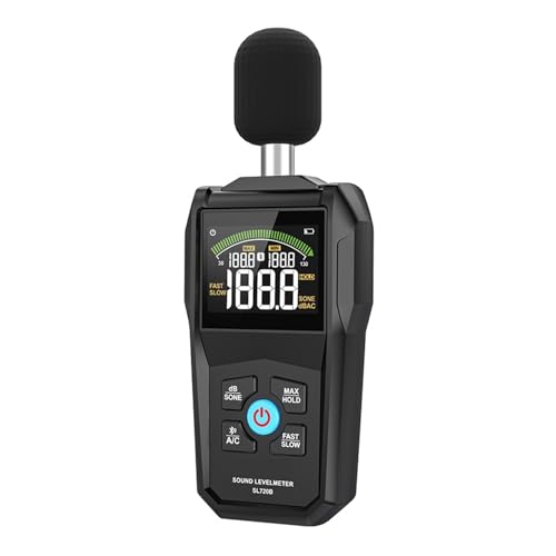 Bluetooth-Geräuschpegelmesser, Farbdisplay, Schnelle Und Langsame Abtastrate, Kapazitiver Mikrofonmonitor, 30–130dB Hintergrundbeleuchtung Breites Anwendungsspektrum von WAFOHSR