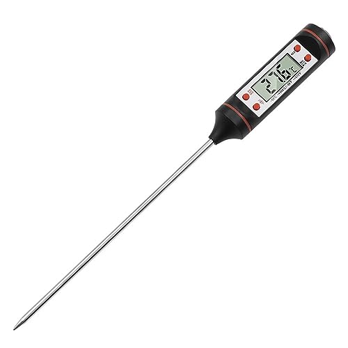 Digitales Lebensmittel-Thermometer im Stiftstil, for Küche, Grill, Fleisch, Kochen, Temperaturfühler Vielseitig Einsetzbar(Black) von WAFOHSR
