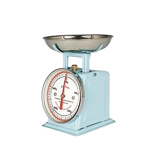 Einfache Und Exquisite Küche Metall Mechanische Federwaage Einfarbig Gemüsewaage Lebensmittelwaage Küchenwaage Umfassende Verwendung(Light blue) von WAFOHSR