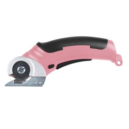 Elektrische Schere, Wiederaufladbar, Kabellos, Elektrisch, For Karton, Leder, Stoff, Sammelalbum, Teppich, Elektrisch, Rotationsschneider Einfach Zu Bedienen(Pink) von WAFOHSR