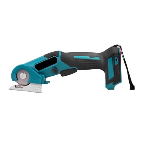 Elektrische Schere 900R/MIN Akku-Elektro-Trimmer Tuch Leder Rundmesser Elektrowerkzeug Einfach Zu Bedienen(Without battery) von WAFOHSR