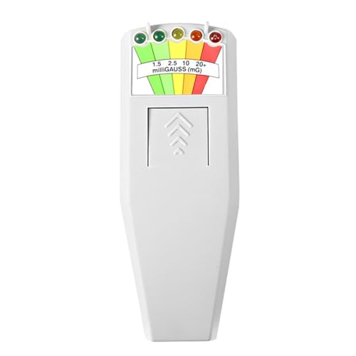 Elektromagnetisches Feld EMF Gauss Meter Ghost Hunting Detector Tragbarer EMF Magnetfelddetektor 5 LED Gauss Meter Breit Einsetzbar(Gray) von WAFOHSR