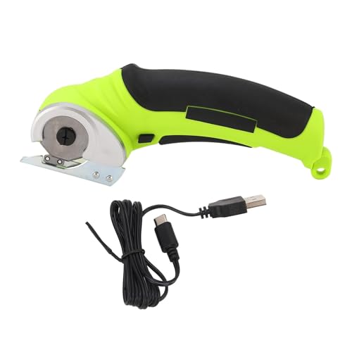 Kabellose Elektrische Schere, Hand-Stoffschneider, 240 U/min, Wiederaufladbares Werkzeug For Teppichschwamm Einfach Zu Bedienen(Green) von WAFOHSR