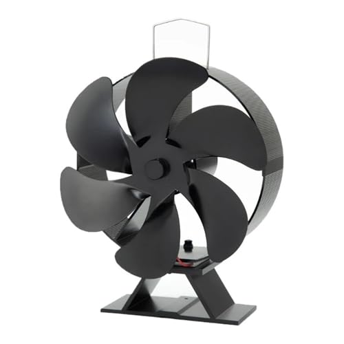 Kaminventilator, 6 Flügel, Kaminofenventilatoren, Flügel Aus Aluminiumlegierung, Wärmebetriebener Kaminventilator, Schnelle Wärmeverteilung Einfach Zu Bedienen von WAFOHSR