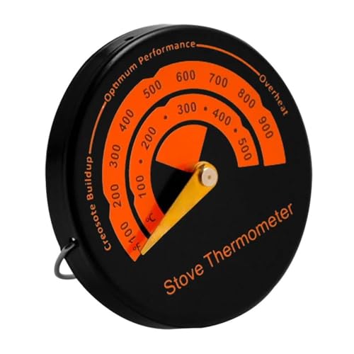 Kaminventilator-Thermometer, Herdventilator, Magnetischer Temperaturmonitor, Ofenbrenner, Haushalts-Magnetofen, Kaminzubehör Einfach Zu Bedienen von WAFOHSR