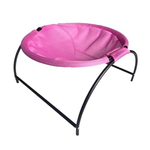 Katzen- Und Hundebett, Haustier-Hängematte, Katzen-Stehbett, Heimtierbedarf, Vollständig Waschbar, Stabile Struktur, Abnehmbar, Hervorragende Atmungsaktivität KatzenhäNgematte(Pink) von WAFOHSR