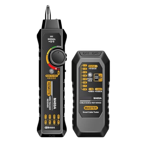 Netzwerkkabel-Tracer, Netzwerkanalysator, Telefonleitung, Netzwerkleitungsdetektor, Tracer, Messkabel-Tool Leicht Und Tragbar(Black) von WAFOHSR