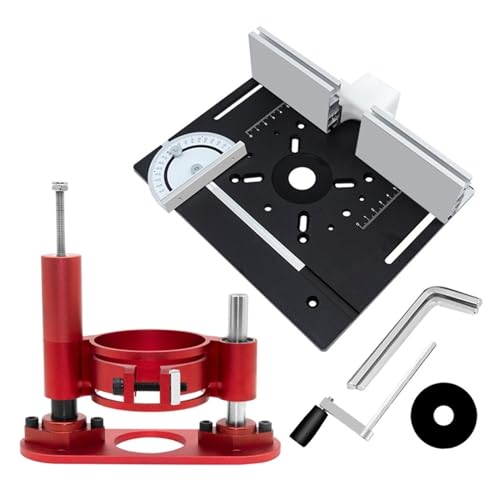 Router Lift Aluminium Legierung Router Lift Aluminium Router Tisch Einsatz Platte Kit-Holz Router Hebe Basis For DIY Arbeits Werkzeug Breites Anwendungsspektrum von WAFOHSR