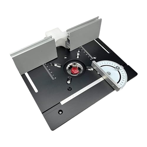 Router Tisch Einsatz Platte Aluminium Legierung Holz Fräsen Flip Board Trimmen Maschine Gravur Hilfs Werkzeug Breites Anwendungsspektrum(Black) von WAFOHSR