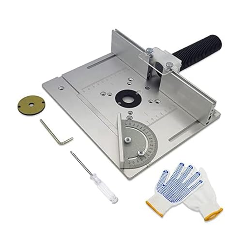 Router Tisch Einsatz Platte Aluminium Legierung Router Tische Router Zaun Holz Router Platte For Holzbearbeitung Trimmer Zimmerei Breites Anwendungsspektrum von WAFOHSR