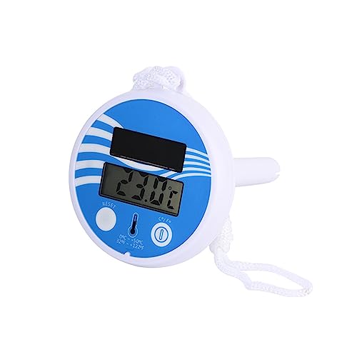 Solarbetriebenes Pool-Schwimmendes digitales wasserdichtes LCD-Display-Thermometer for Schwimmbad-Spa-Wassermonitor PH-Chlor-Messgerät Vielseitig Einsetzbar von WAFOHSR