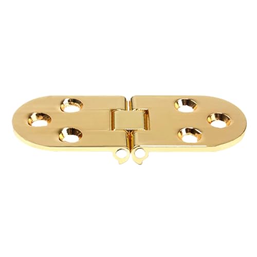 WAFOHSR 1 Stücke Klappe Klappscharniere Schranktüren Halbkreis Scharnier Schrank Verdeckte Unterstützung Tisch Flipping Scharnier Möbelbeschläge (Gold) von WAFOHSR