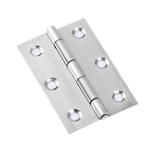 WAFOHSR 2 Stück Selbstschließendes Federtürscharnier Edelstahlscharnier for Fensterschränke Schmuckschatullen Automatische Rebound-Hardware (3inch) von WAFOHSR