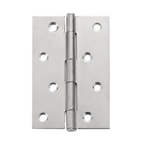 WAFOHSR 2 Stück Selbstschließendes Federtürscharnier Edelstahlscharnier for Fensterschränke Schmuckschatullen Automatische Rebound-Hardware (4inch) von WAFOHSR