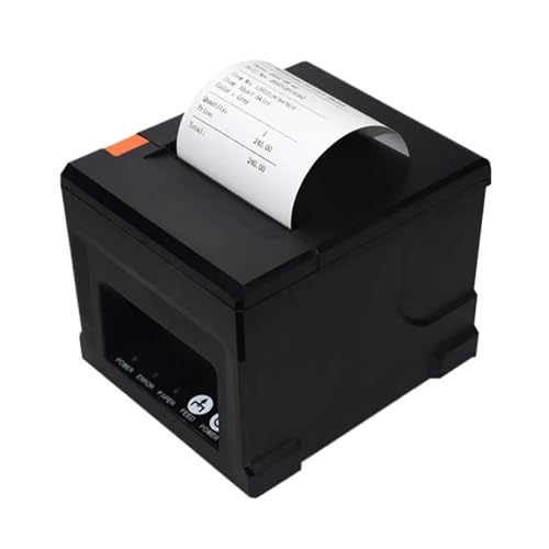 WAFOHSR 80mm Thermobondrucker Auto Cut Schreibtischdrucker Automatischer Schneider Restaurant Küche POS USB Seriell LAN WiFi Bluetooth Einfach Zu Bedienen(USB Bluetooth) von WAFOHSR