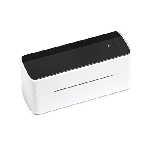WAFOHSR Bluetooth 118mm Versand Thermo Etikettendrucker Aufkleber Drucker Tragbare Adresse Porto Etikettendrucker Maschine Weit Verbreitet Einfach Zu Bedienen(White Black) von WAFOHSR